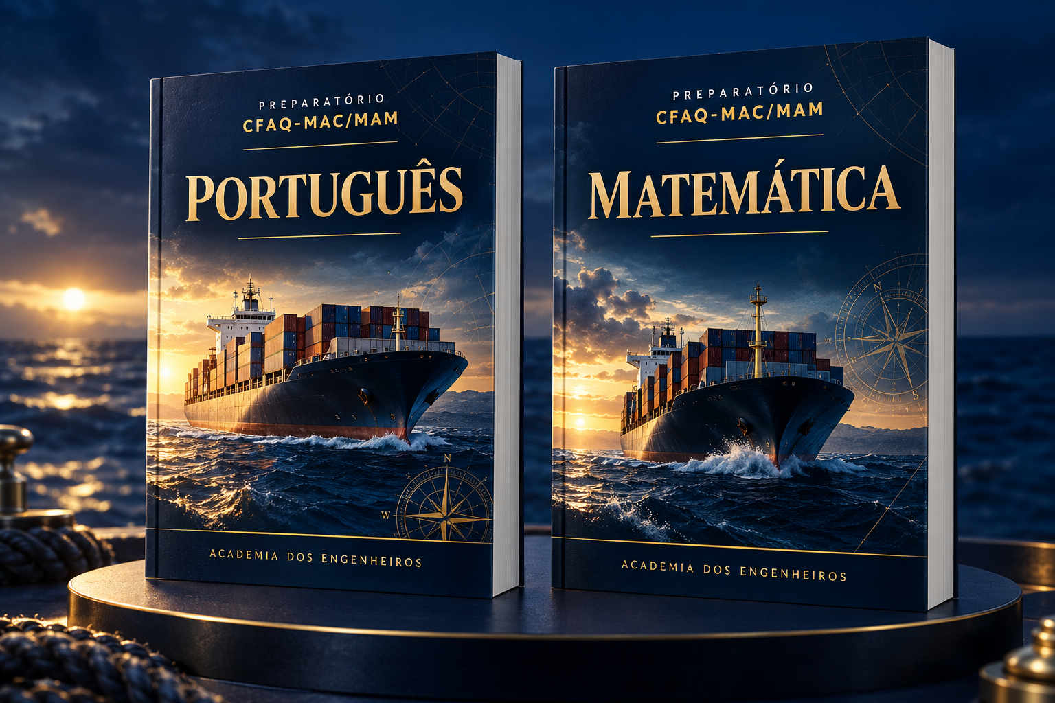 Mockup ilustrativo dos materiais digitais de Português e Matemática